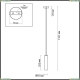 Подвес 3873/1L ★Odeon Light, 1 x 50Вт☀, Белый► — Купить▼