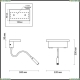 Бра 3868/8WL ★Odeon Light, 1 x 8Вт☀, Черный► — Купить▼