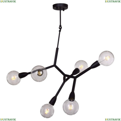 Подвесная люстра Favourite Electron Black 1754-6P - купить в интернет-магазине ЛЮСТРАВИК