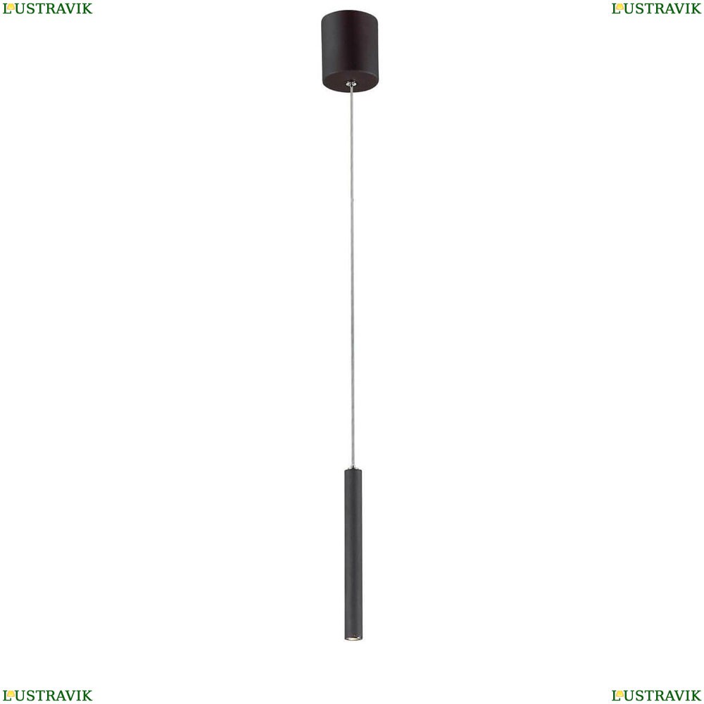 Подвесной светодиодный светильник Favourite Cornetta Black 2121-1P - купить в интернет-магазине ЛЮСТРАВИК
