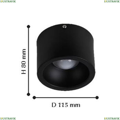 Потолочный светодиодный светильник Favourite Reflector Black 1994-1C - купить в интернет-магазине ЛЮСТРАВИК