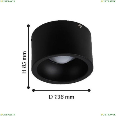 Потолочный светодиодный светильник Favourite Reflector Black 1995-1C - купить в интернет-магазине ЛЮСТРАВИК