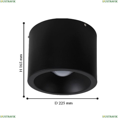 Потолочный светодиодный светильник Favourite Reflector Black 1996-1C - купить в интернет-магазине ЛЮСТРАВИК