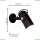 Спот Favourite Ampolla Black 2007-1W - купить в интернет-магазине ЛЮСТРАВИК