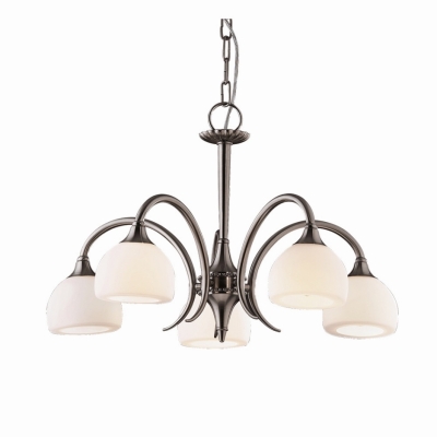 Люстра 1602/5 ★Odeon Light, 5 x 60Вт☀, Матовый никель► — Купить▼