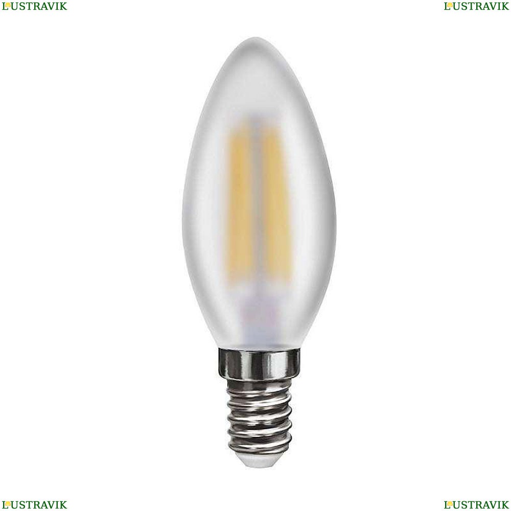 7045 (VG10-C2E14cold6W-F) Лампа светодиодная филаментная E14 6W 4000К матовая Voltega, Crystal