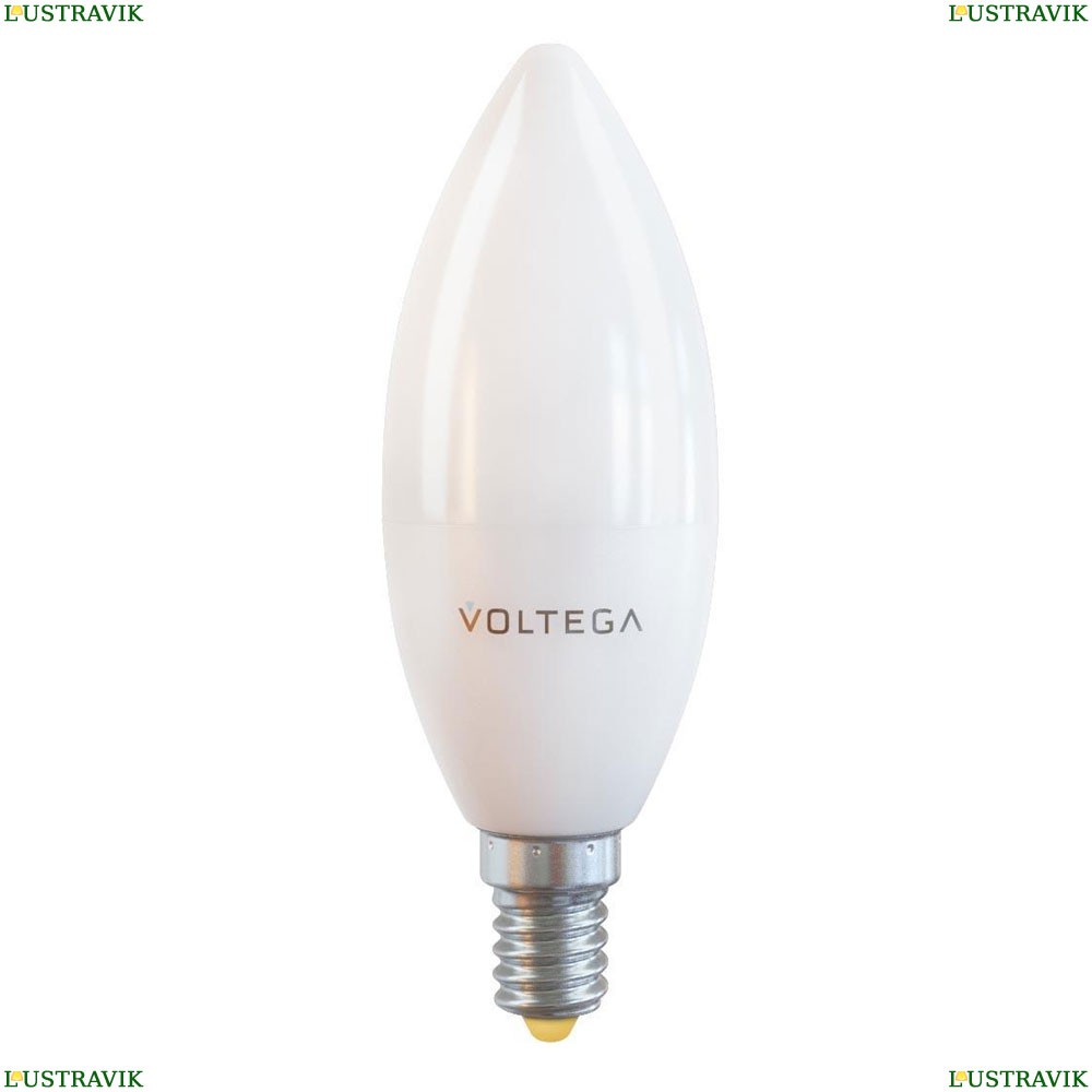 7064 (VG2-C37E14warm10W) Лампа светодиодная E14 10W 2800К матовая Voltega, Simple