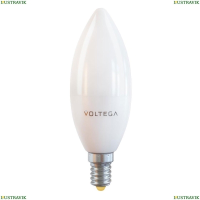 7064 (VG2-C37E14warm10W) Лампа светодиодная E14 10W 2800К матовая Voltega, Simple