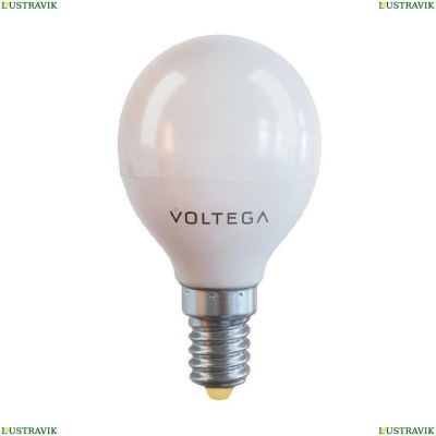 7054 (VG2-G45E14warm7W) Лампа светодиодная E14 7W 2800К матовая Voltega, Simple