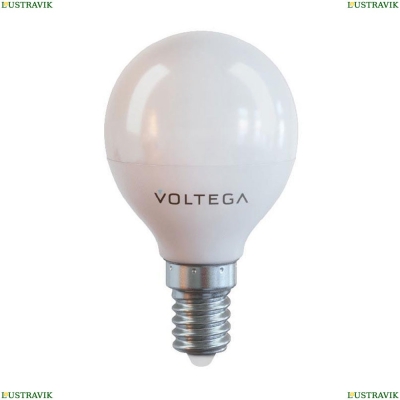 7055 (VG2-G45E14cold7W) Лампа светодиодная E14 7W 4000К матовая Voltega, Simple