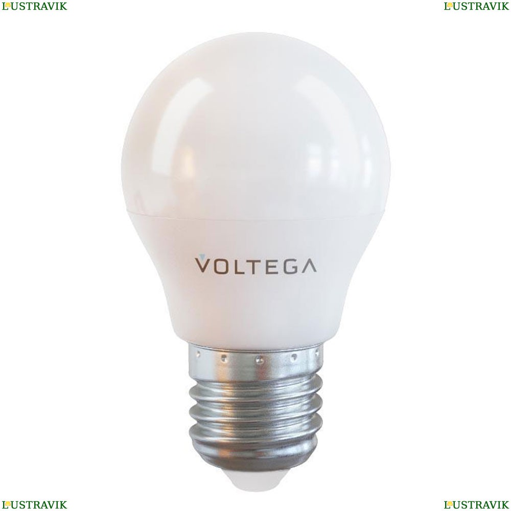 7053 (VG2-G45E27cold7W) Лампа светодиодная E27 7W 4000К матовая Voltega, Simple