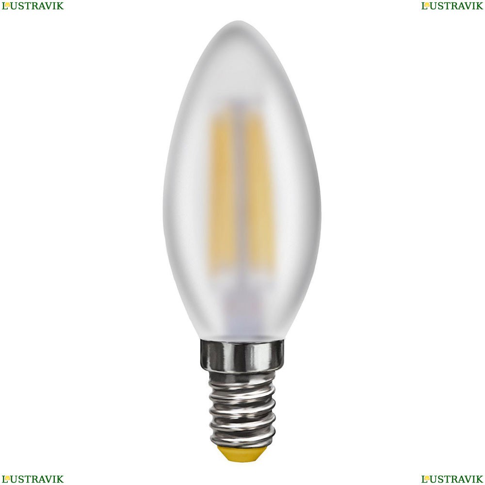 7044 (VG10-C2E14warm6W-F) Лампа светодиодная филаментная E14 6W 2800K матовая Voltega, Crystal