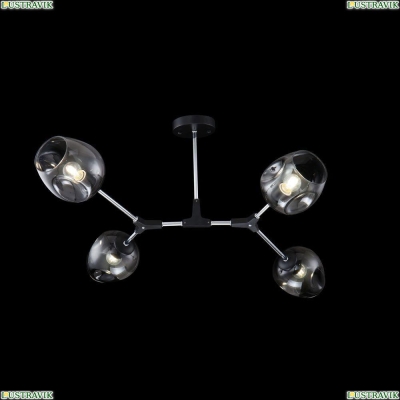 Люстра FR5006CL-04B ★Freya, 4 x 60Вт☀, Черный► — Купить▼