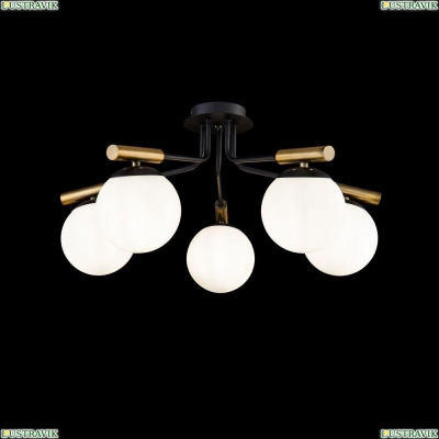 Люстра FR5011CL-05B ★Freya, 5 x 40Вт☀, Черный► — Купить▼