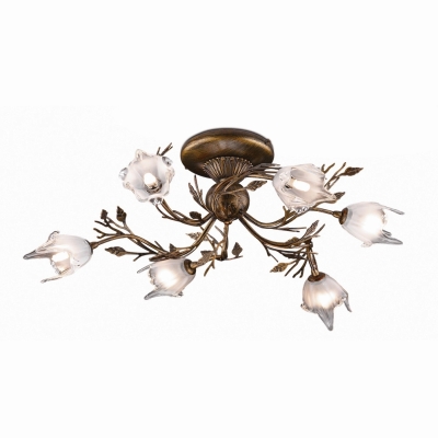 Люстра 1659/6 ★Odeon Light, 6 x 60Вт☀, Коричневый► — Купить▼