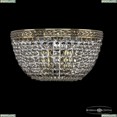 Бра 19051B/25IV GB ★Bohemia Ivele Crystal, Золото чернёное► — Купить▼