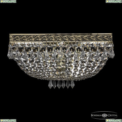 Бра 19272B/35IV GB ★Bohemia Ivele Crystal, Золото чернёное► — Купить▼