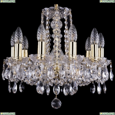 Люстра 1402/10/141/G ★Bohemia Ivele Crystal, Золото► — Купить▼