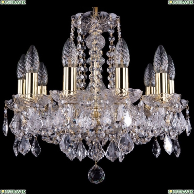 Люстра 1402/10/141/G/Leafs ★Bohemia Ivele Crystal, Золото► — Купить▼