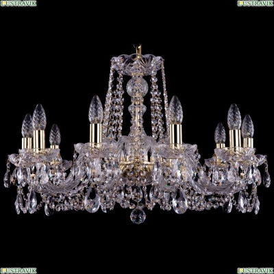 Люстра 1402/10/240/G ★Bohemia Ivele Crystal, Золото► — Купить▼