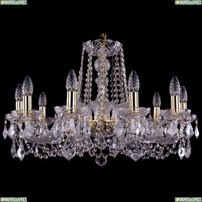 Люстра 1402/10/240/G/Leafs ★Bohemia Ivele Crystal, Золото► — Купить▼
