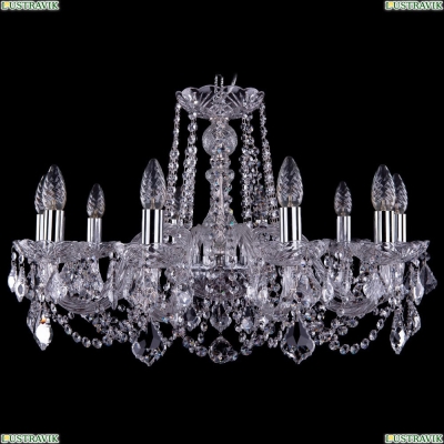 Люстра 1402/10/240/Ni/Leafs ★Bohemia Ivele Crystal, Никель► — Купить▼