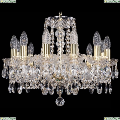 Люстра 1402/12/160/G ★Bohemia Ivele Crystal, Золото► — Купить▼