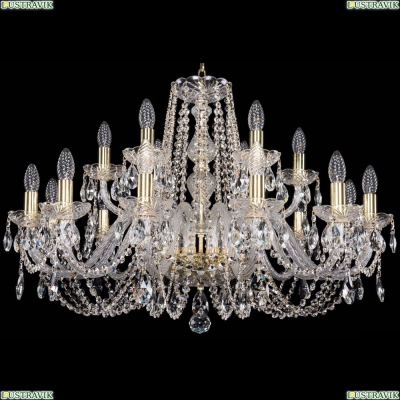 Люстра 1402/12+6/300/G ★Bohemia Ivele Crystal, Золото► — Купить▼