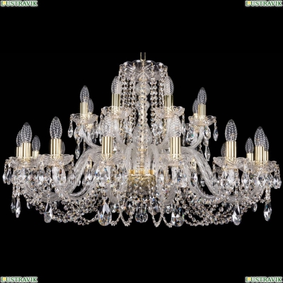 Люстра 1402/16+8/360/G ★Bohemia Ivele Crystal, Золото► — Купить▼