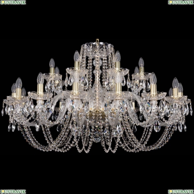 Люстра 1402/16+8/400/G ★Bohemia Ivele Crystal, Золото► — Купить▼
