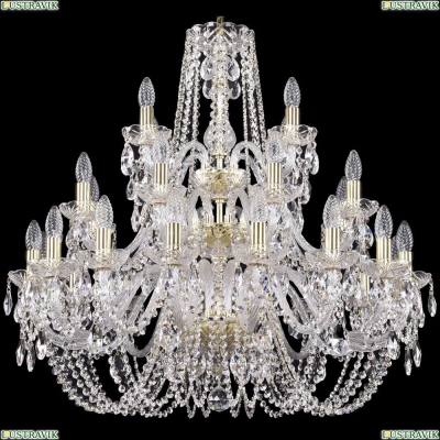 Люстра 1402/16+8+4/300/3d/G ★Bohemia Ivele Crystal, Золото► — Купить▼