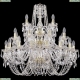 Люстра 1402/16+8+4/300/3d/G ★Bohemia Ivele Crystal, Золото► — Купить▼