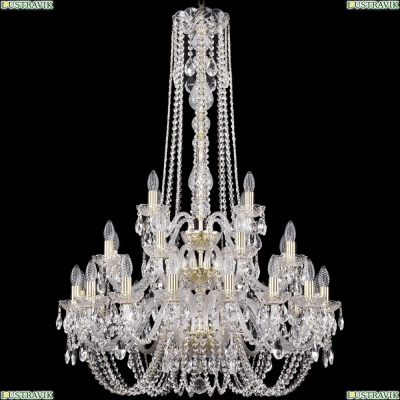 Люстра 1402/16+8+4/300/h-123/3d/G ★Bohemia Ivele Crystal, Золото► — Купить▼