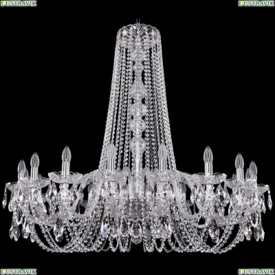 Люстра 1402/18/400/h-105/Ni ★Bohemia Ivele Crystal, Никель► — Купить▼