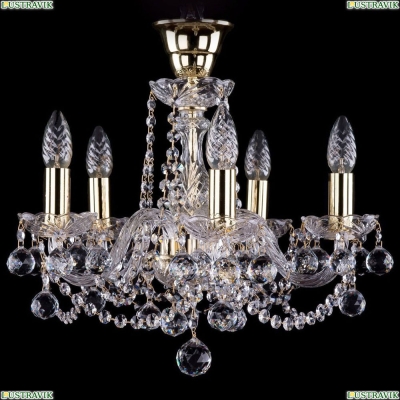 Люстра 1402/5/141/G/Balls/Tube ★Bohemia Ivele Crystal, Золото► — Купить▼