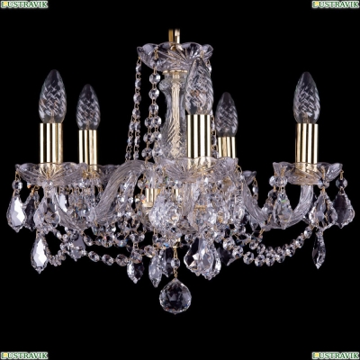 Люстра 1402/5/141/G/Leafs ★Bohemia Ivele Crystal, Золото► — Купить▼