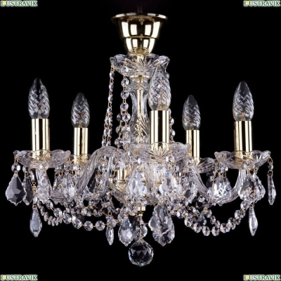 Люстра 1402/5/141/G/Leafs/Tube ★Bohemia Ivele Crystal, Золото► — Купить▼