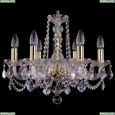Люстра 1402/6/160/G/Leafs ★Bohemia Ivele Crystal, Золото► — Купить▼