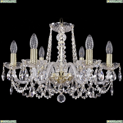 Люстра 1402/6/195/G ★Bohemia Ivele Crystal, Золото► — Купить▼