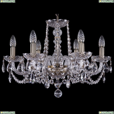 Люстра 1402/6/195/Pa ★Bohemia Ivele Crystal, Патина► — Купить▼