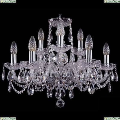 Люстра 1402/6+3/195/Ni ★Bohemia Ivele Crystal, Никель► — Купить▼