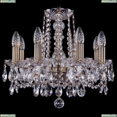 Люстра 1402/8/141/Pa ★Bohemia Ivele Crystal, Патина► — Купить▼