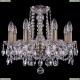 Люстра 1402/8/141/Pa ★Bohemia Ivele Crystal, Патина► — Купить▼