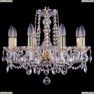 Люстра 1402/8/160/G ★Bohemia Ivele Crystal, Золото► — Купить▼