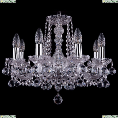 Люстра 1402/8/160/Ni/Balls ★Bohemia Ivele Crystal, Никель► — Купить▼