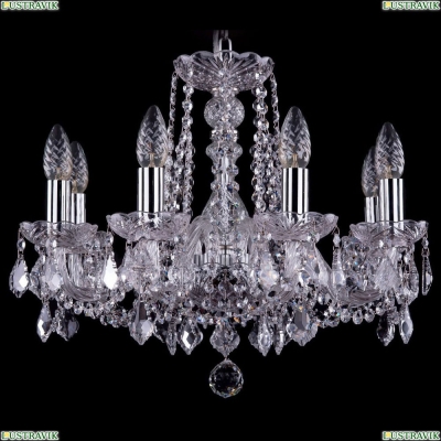 Люстра 1402/8/160/Ni/Leafs ★Bohemia Ivele Crystal, Никель► — Купить▼
