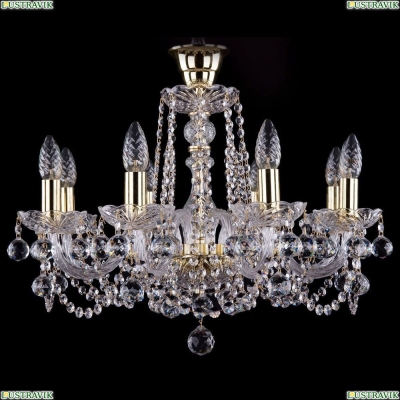 Люстра 1402/8/195/G/Balls/Tube ★Bohemia Ivele Crystal, Золото► — Купить▼
