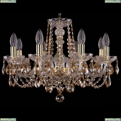 Люстра 1402/8/195/G/R721 ★Bohemia Ivele Crystal, Золото► — Купить▼