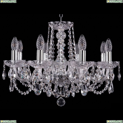 Люстра 1402/8/195/Ni ★Bohemia Ivele Crystal, Никель► — Купить▼