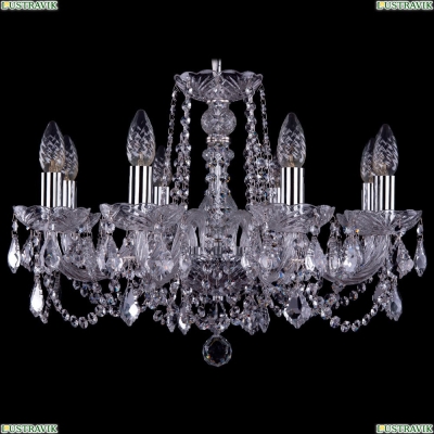 Люстра 1402/8/195/Ni/Leafs ★Bohemia Ivele Crystal, Никель► — Купить▼